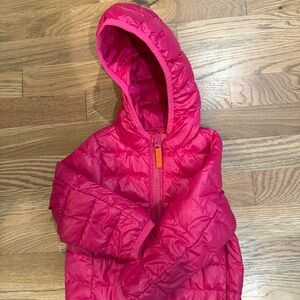 Primary Pink and Red Puffers 12-18 mo